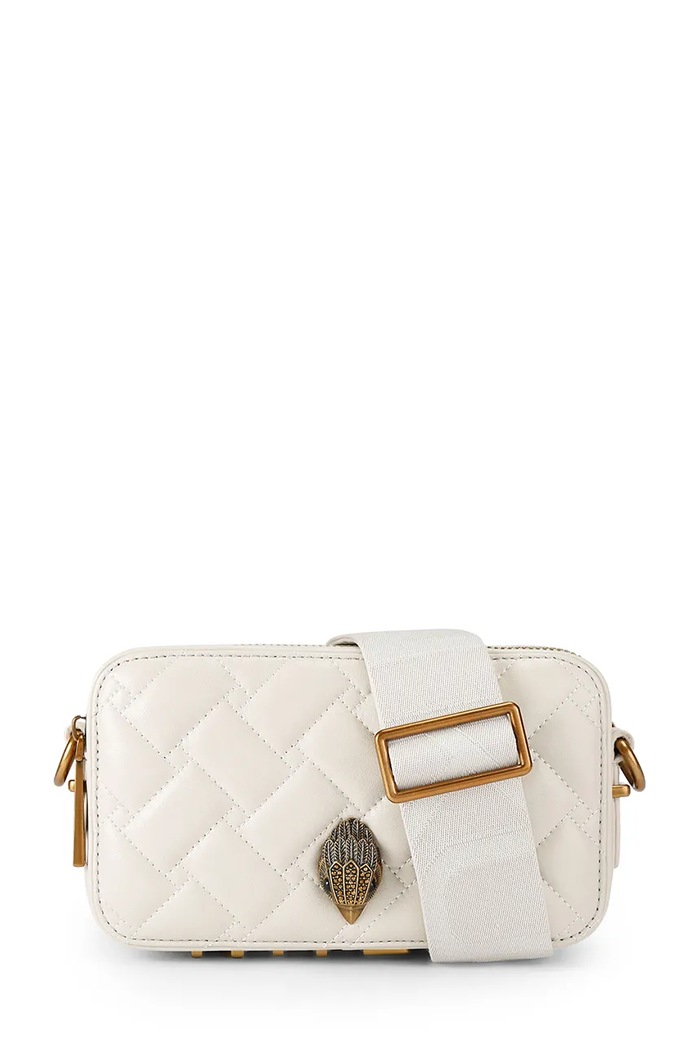 Kurt Geiger London torebka crossbody damska z imitacji skóry Kensington beżowy 5579641109