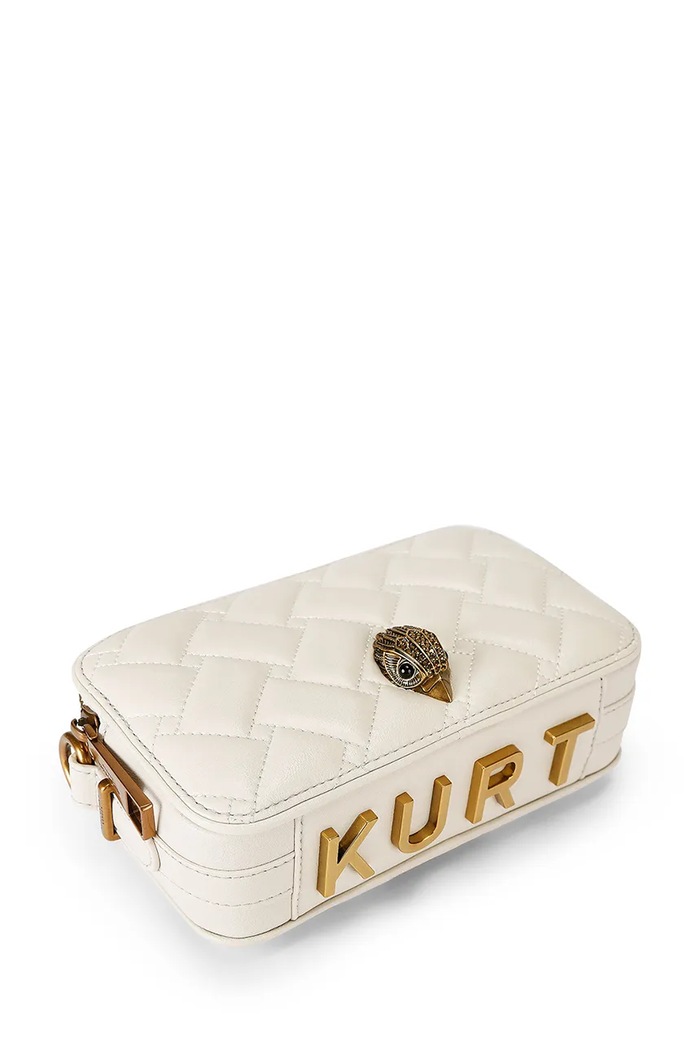 Kurt Geiger London torebka crossbody damska z imitacji skóry Kensington 5579641109 beżowy SS26