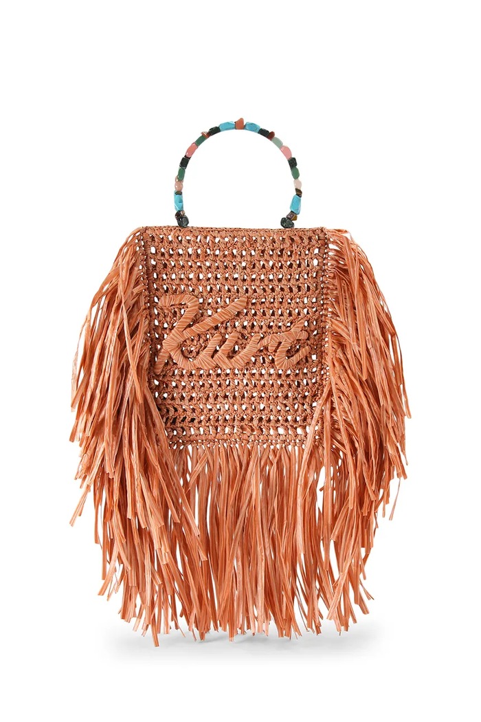 Kurt Geiger London torebka damska Kurt Mini Tote Fringe pomarańczowy 5568891999