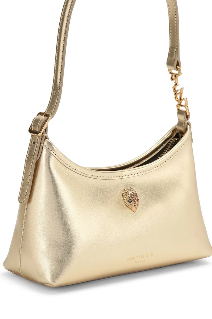 Kurt Geiger London kopertówka damska skórzana Kurt sling 5586661109 złoty SS26