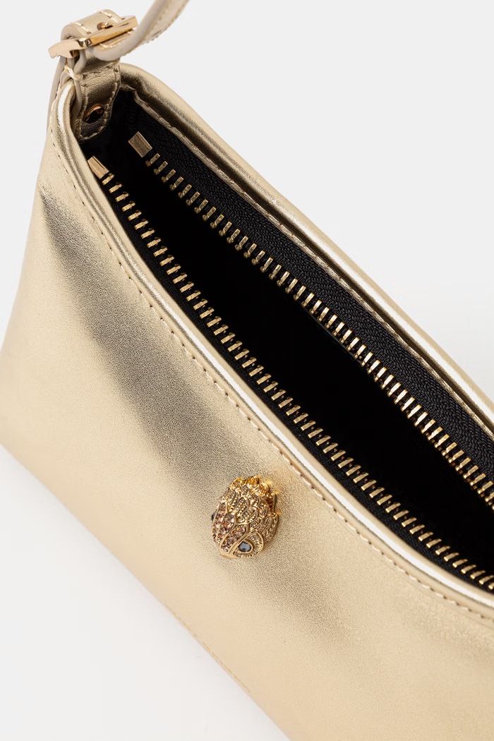Kurt Geiger London kopertówka damska skórzana Kurt sling 5586661109 złoty
