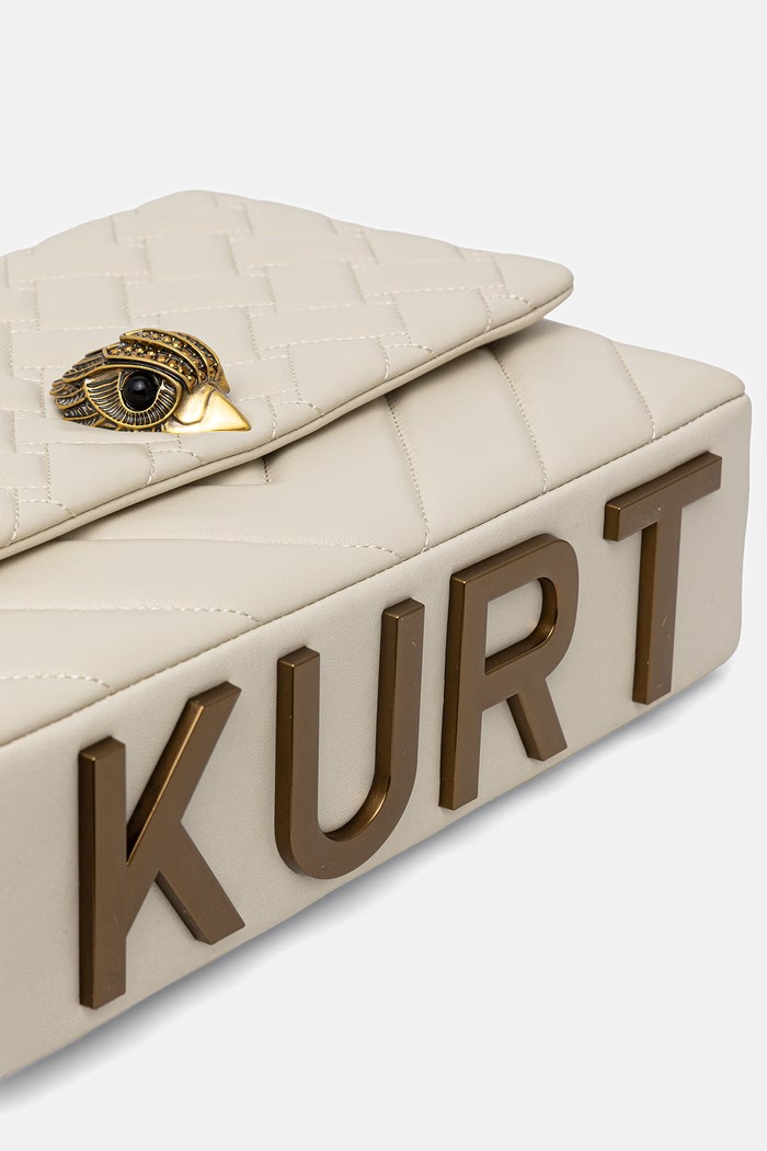 Kurt Geiger London torebka crossbody damska skórzana Kensington beżowy 5643741109
