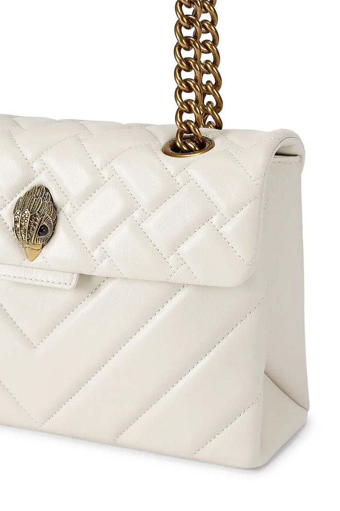 Kurt Geiger London torebka crossbody damska z imitacji skóry Kensington 5021541109 beżowy