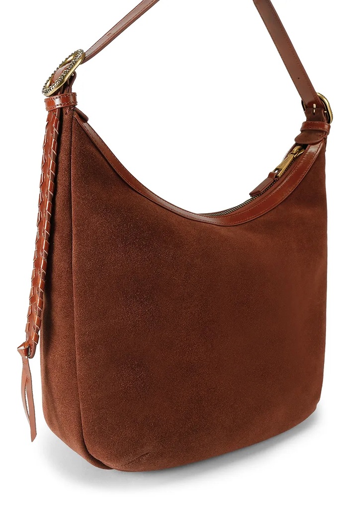 Kiegészítők Kurt Geiger London női velúrbőr táska Chelsea 5599130129 barna