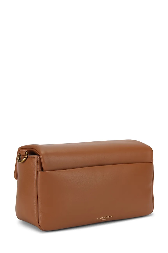 Akcesoria Kurt Geiger London torebka damska skórzana Oxford 5606836109 brązowy