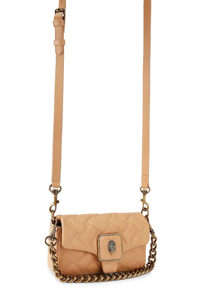 Kurt Geiger London torebka crossbody damska skórzana Mini Pimlico 5626748109 brązowy SS26