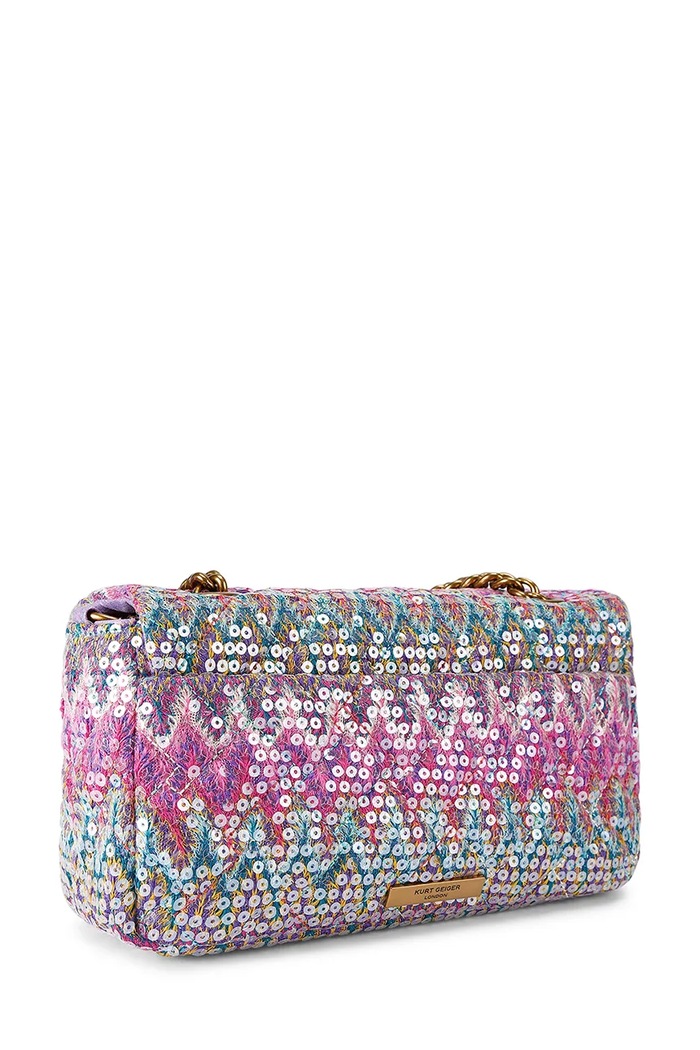 Doplnky Kurt Geiger London dámska crossbody kabelka Pimlico 5374899779 fialová