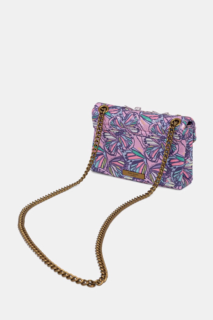 Akcesoria Kurt Geiger London torebka crossbody damska Mini Kensington 5588595609 fioletowy