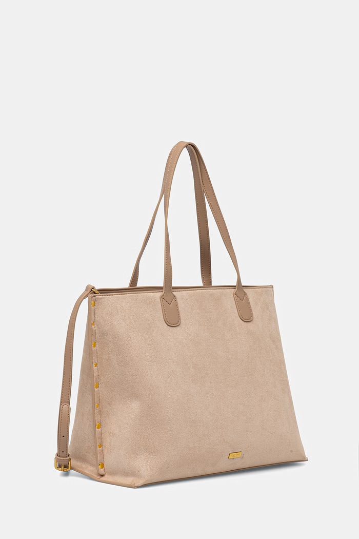 Morgan shopper torba ženska iz imitacije semiša 2CABASU bež SS26