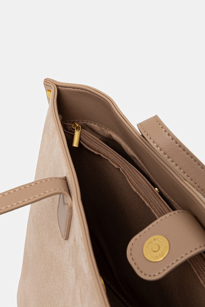 Morgan shopper torba ženska iz imitacije semiša 2CABASU bež