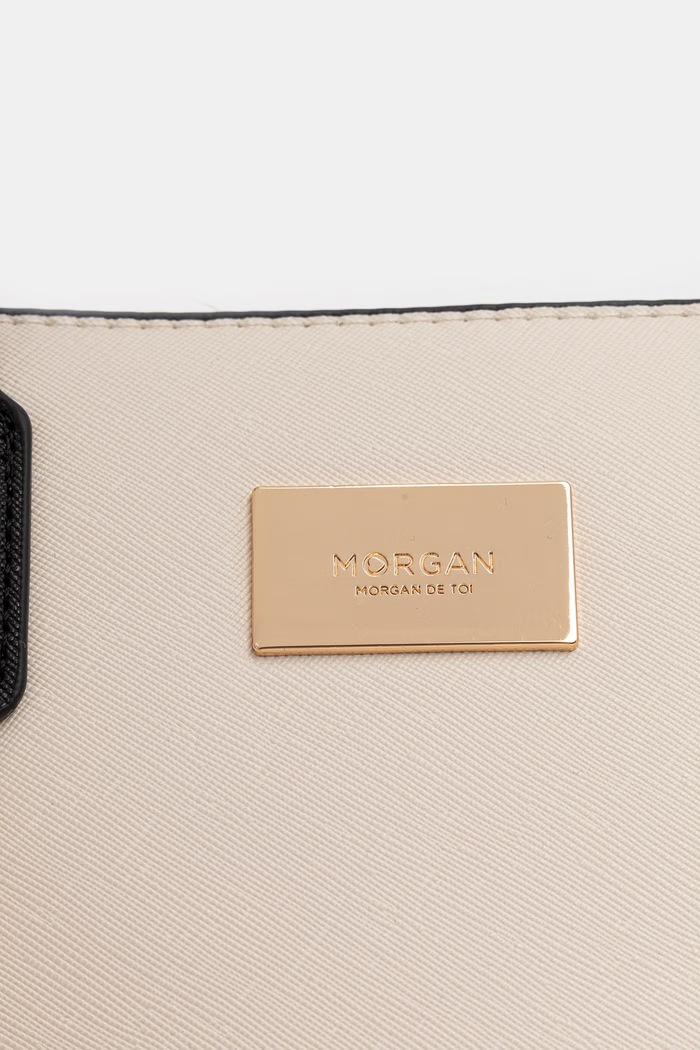 Morgan torebka shopper damska z imitacji skóry beżowy 2SAFIA