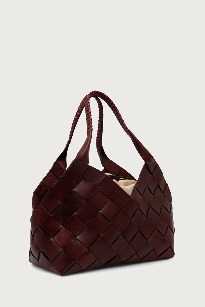 Dragon Diffusion Torebka shopper damska skórzana DGW68111 bordowy SS26