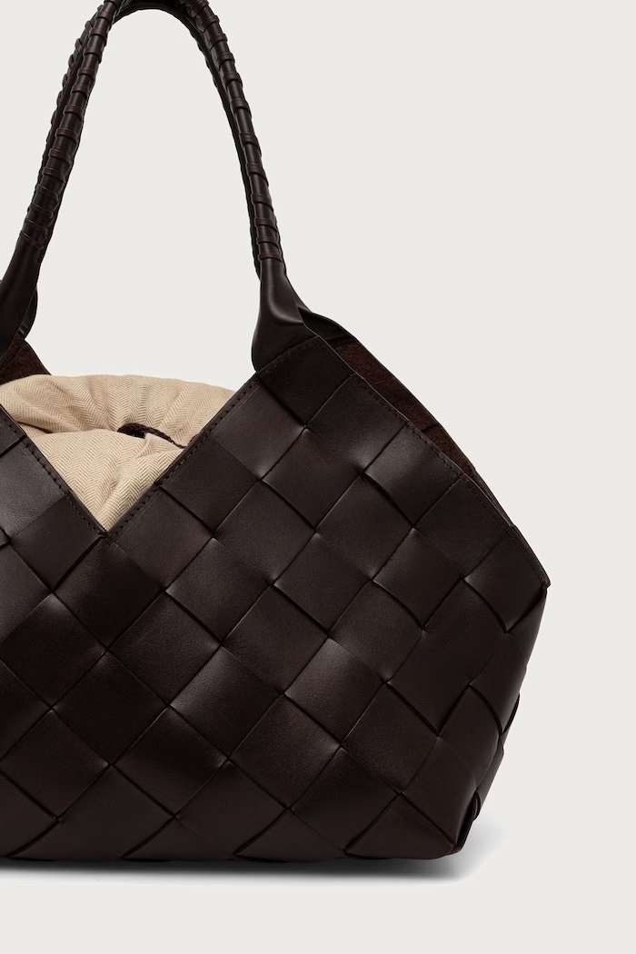 Accesorii Dragon Diffusion Geantă shopper pentru femei, din piele DGW68111 maro