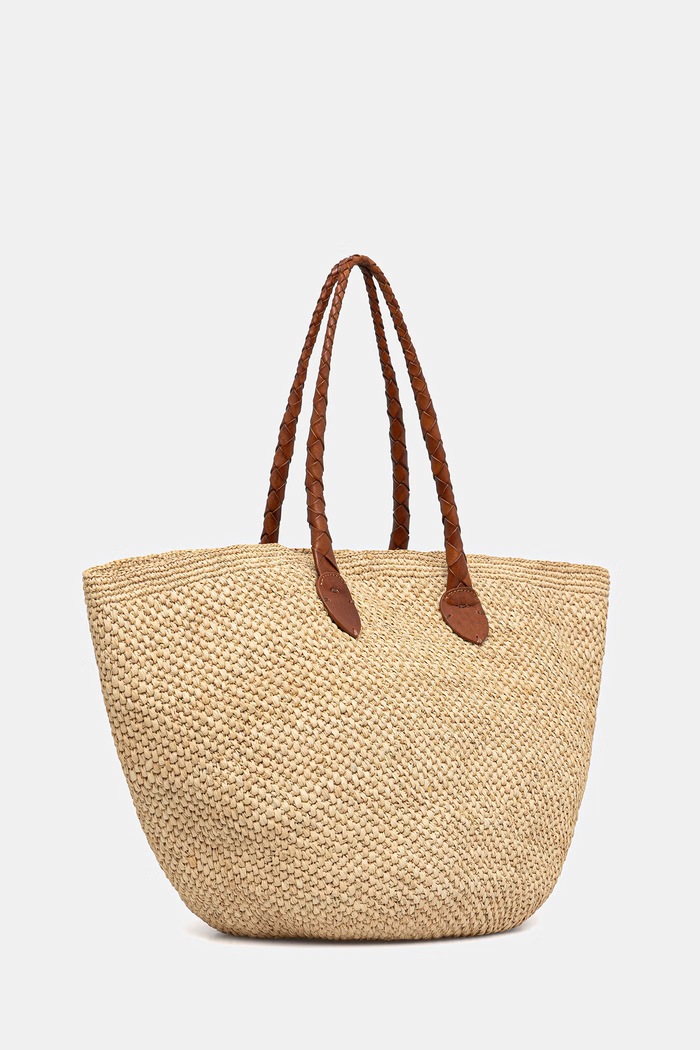Dragon Diffusion shopper bag Women's braided SZS6SD.BRU.02 beige SS26