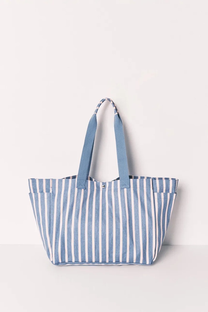 Doplnky women'secret kabelka typu tote dámska bavlnená 3063296 modrá