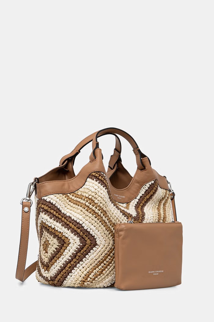 Gianni Chiarini torebka crossbody damska pleciona DUA BS.12189.DIAMIX beżowy SS26