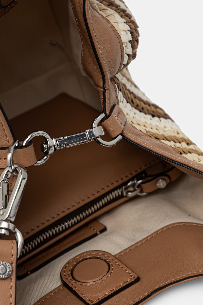 Gianni Chiarini torebka crossbody damska pleciona DUA beżowy BS.12189.DIAMIX
