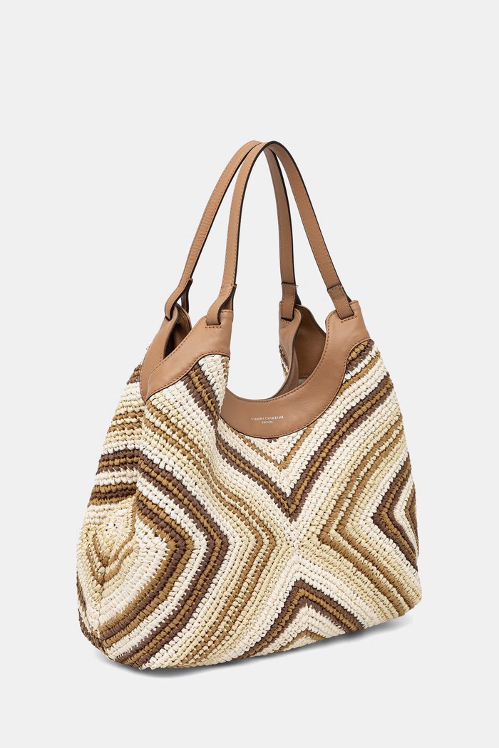 Gianni Chiarini torebka shopper damska DUA BS.12190.DIAMIX beżowy SS26