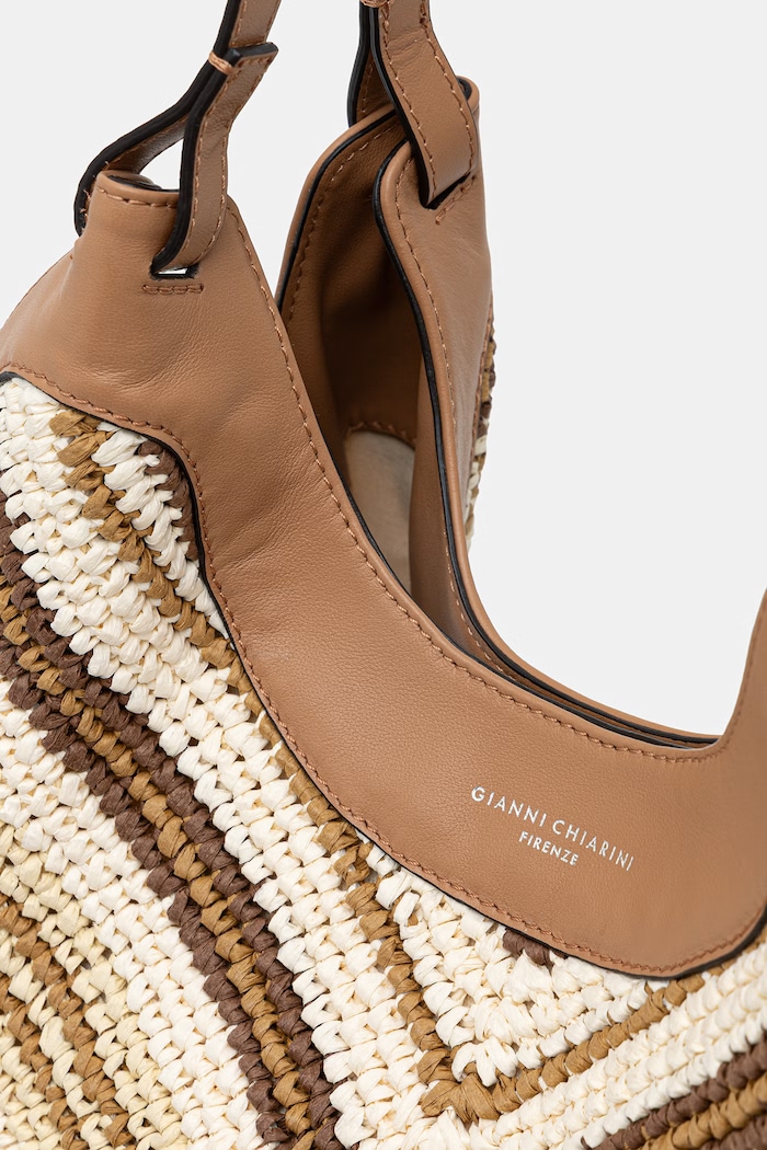 Gianni Chiarini torebka shopper damska DUA beżowy BS.12190.DIAMIX