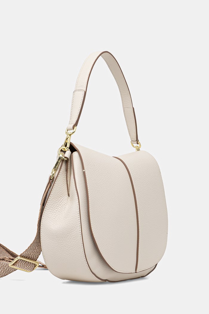 Gianni Chiarini kabelka přes rameno dámská kožená HELENA ROUND BS.6037/COMM.GRN.NAOP béžová SS26
