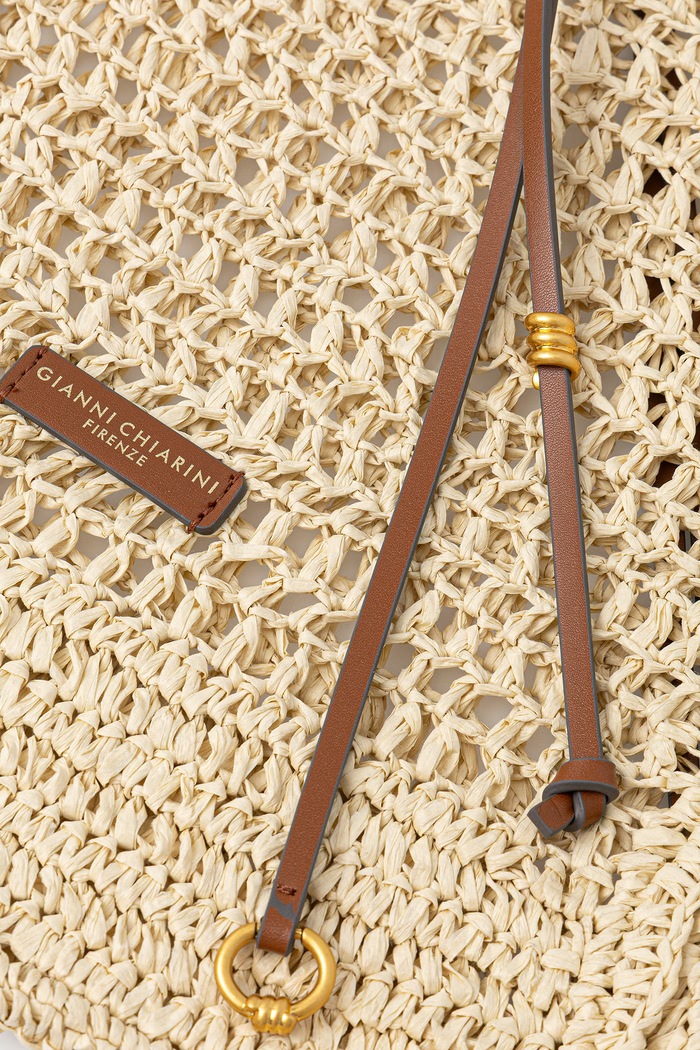 Gianni Chiarini geantă shopper pentru femei NEFELI BS.11953/COMM.STR.CRCH bej