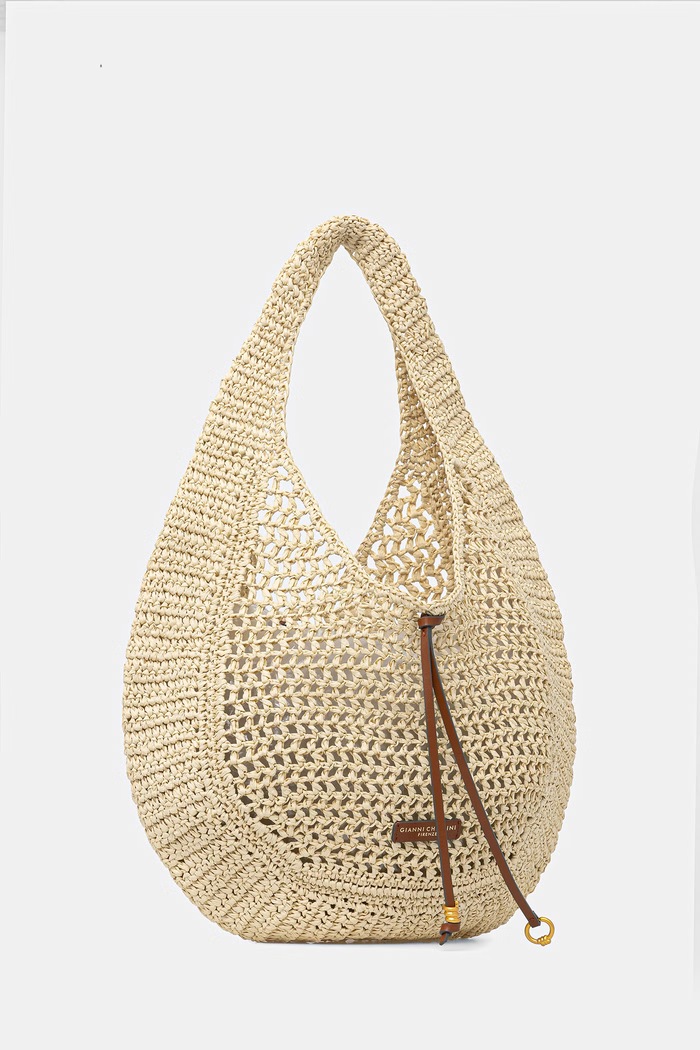 Dámska kabelka typu shopper Gianni Chiarini NEFELI BS.11954/COMM.STR.CRCH béžová SS26