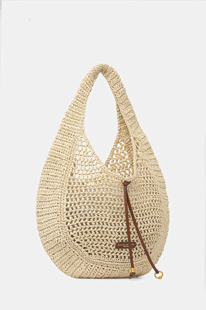 Dámska kabelka typu shopper Gianni Chiarini NEFELI BS.11954/COMM.STR.CRCH béžová SS26