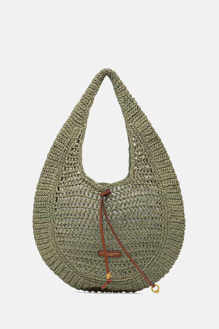 Dámska kabelka typu shopper Gianni Chiarini NEFELI zelená BS.11954/COMM.STR.CRCH