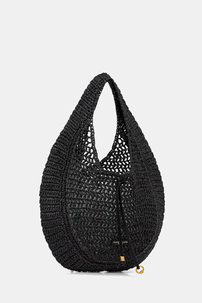 Gianni Chiarini dámská nákupní taška NEFELI BS.11954/COMM.STR.CRCH černá SS26