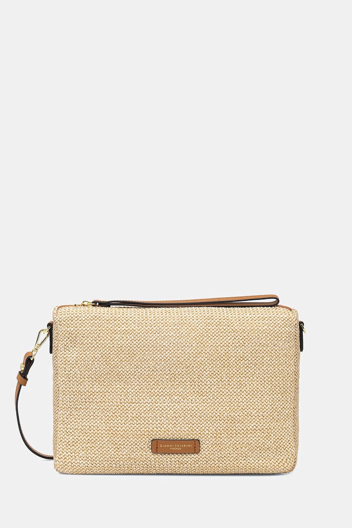 Gianni Chiarini torebka crossbody damska skórzana NORA POUCH beżowy BS.10225/COMM.TWIST.LS