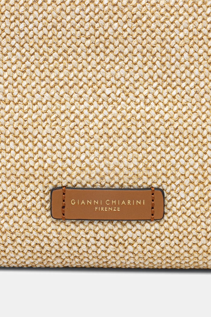 Gianni Chiarini torebka crossbody damska skórzana NORA POUCH beżowy BS.10225/COMM.TWIST.LS