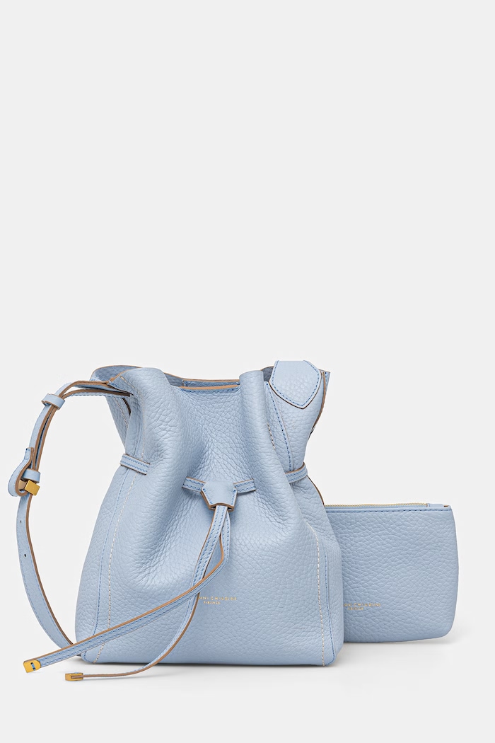 Gianni Chiarini torebka worek damska skórzana SIENNA niebieski BS.11786.RNGDBL.T.U.