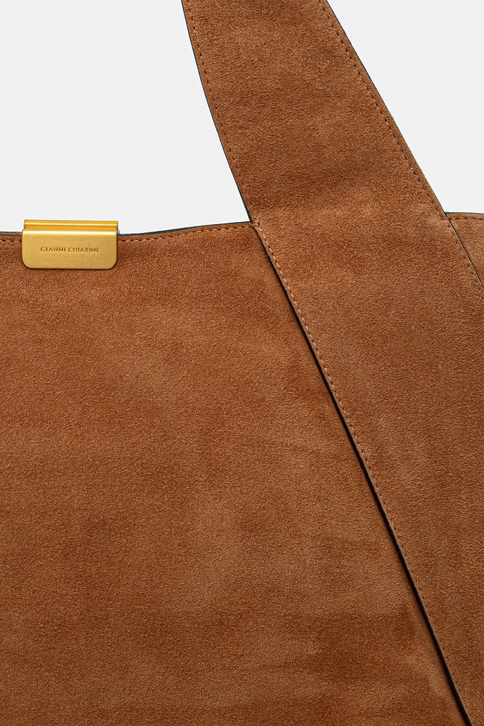 Gianni Chiarini női velúrbőr táska VIVI barna BS.11997.CM.PL