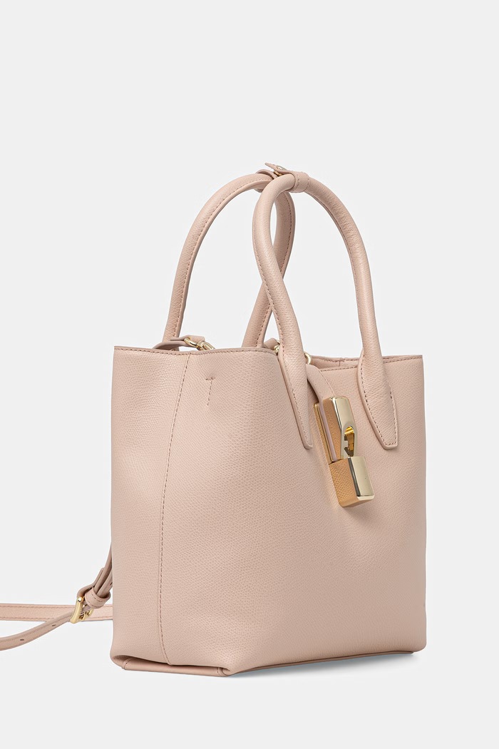 Furla dámska kožená crossbody kabelka Goccia S Tote Base 22 WB01949.ARE000.4655S béžová SS26