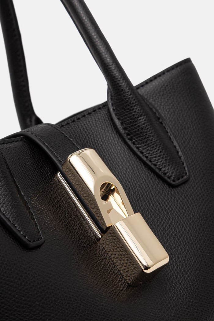 Furla crossbody kabelka dámska kožená Goccia S Tote Base 22 čierna WB01949.ARE000.O6000