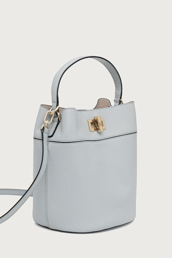 Furla torba za žene kožna Amelia M Bucket Bag WB01953.HSF000.AR300 plava SS26