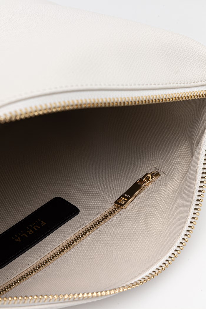 Furla kabelka dámska kožená Tonie M Hobo WB01964.A.0023.01B00 biela
