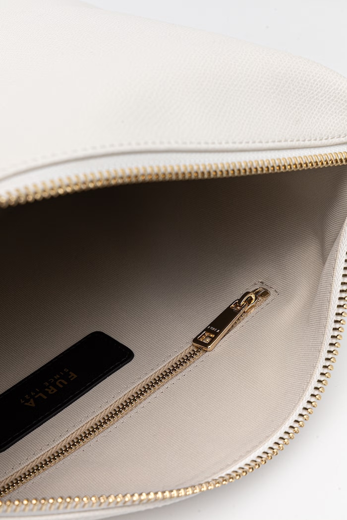 Furla kabelka dámska kožená Tonie M Hobo WB01964.A.0023.01B00 biela