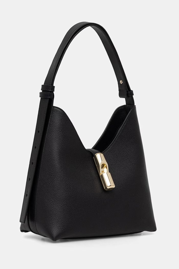 Furla dámska kožená kabelka Goccia S Hobo WB01979.BX3353.O6000 čierna SS26