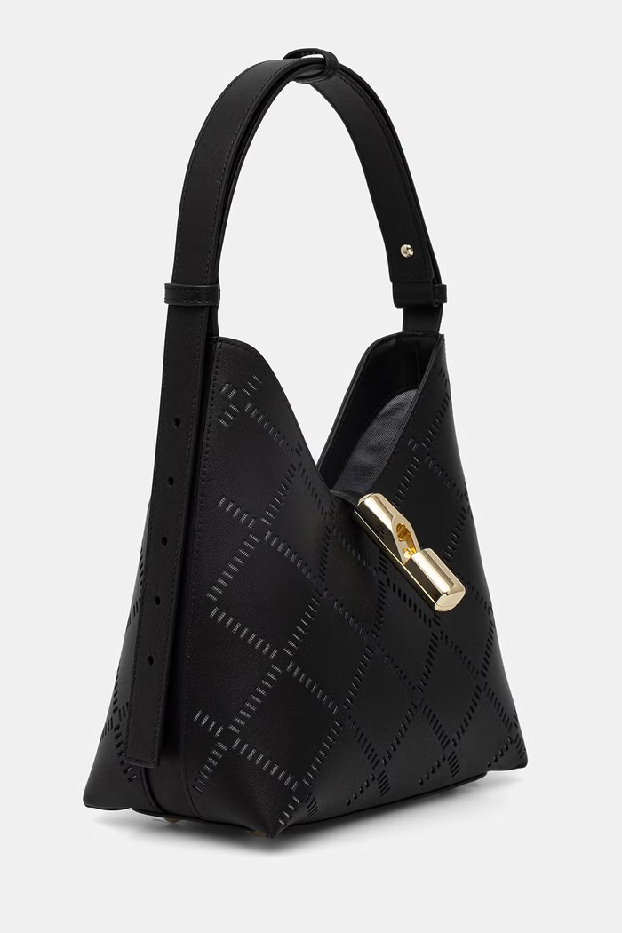 Dámska kožená kabelka Furla Goccia S Hobo WB01979.BX3947.O6000 čierna SS26