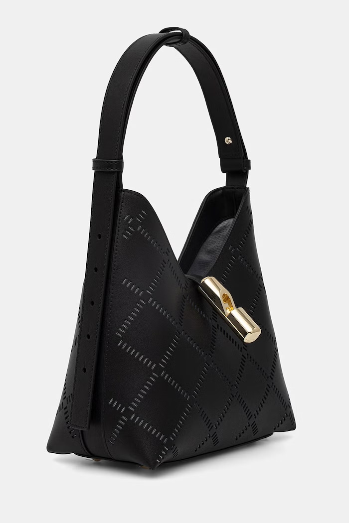 Dámska kožená kabelka Furla Goccia S Hobo WB01979.BX3947.O6000 čierna SS26