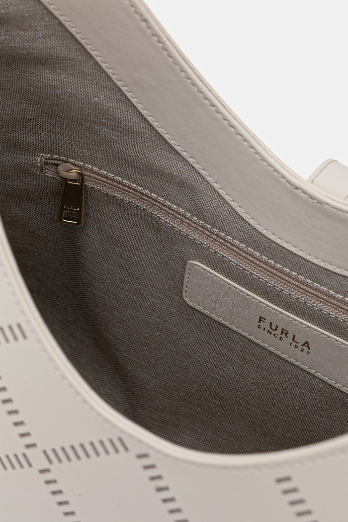 Furla torebka shopper damska skórzana Goccia M Hobo WB01499.BX3947.1704S beżowy