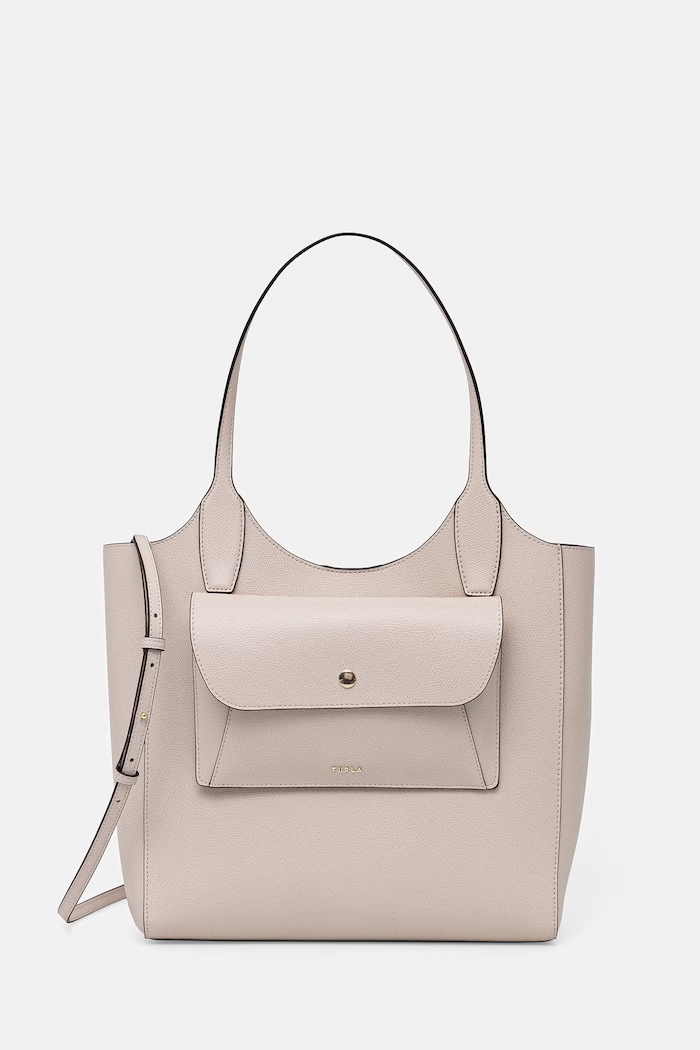 Furla torebka damska skórzana Lea M Tote beżowy WB01941.ARE000.LIN00