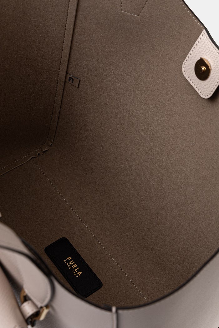 Furla torebka damska skórzana Lea M Tote WB01941.ARE000.LIN00 beżowy