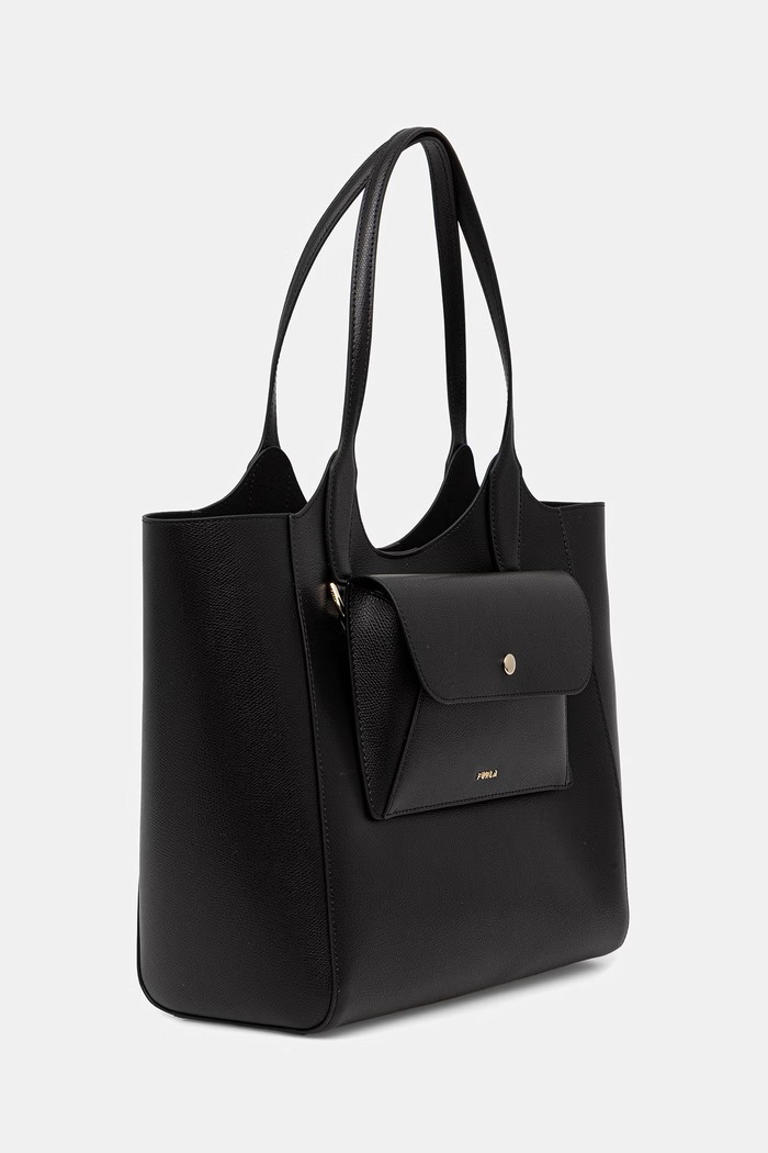 Furla kabelka typu shopper dámska kožená Lea M Tote WB01941.ARE000.O6000 čierna SS26