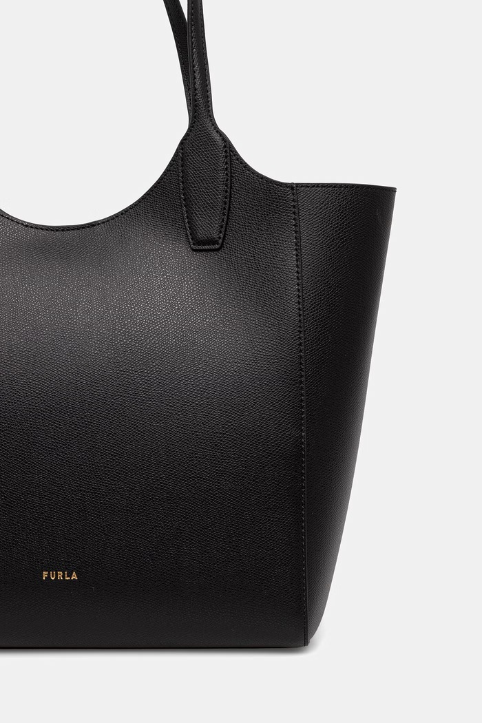 Doplnky Furla kabelka typu shopper dámska kožená Lea M Tote WB01941.ARE000.O6000 čierna