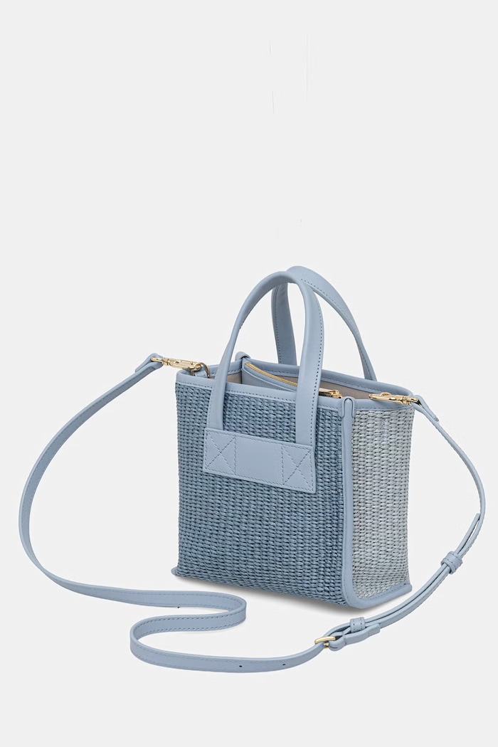 Accesorii Furla geantă pentru femei împletit Divide It Mini Tote WB02068.BX4493.4938S albastru