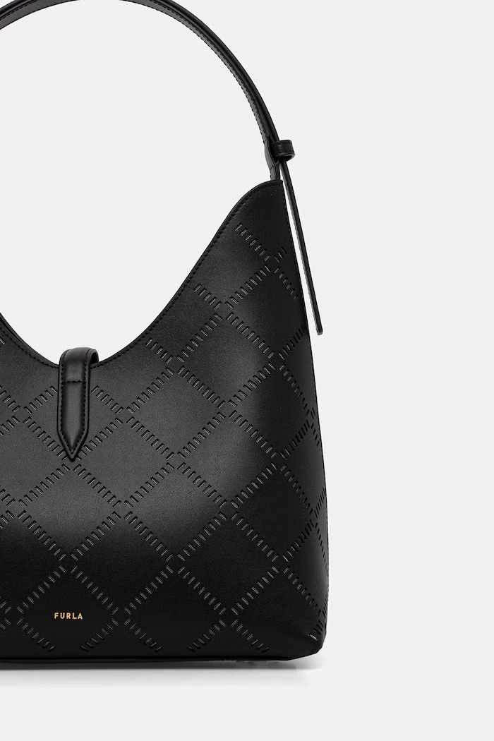 Akcesoria Furla torebka damska skórzana Goccia M Hobo WB01499.BX3947.O6000 czarny