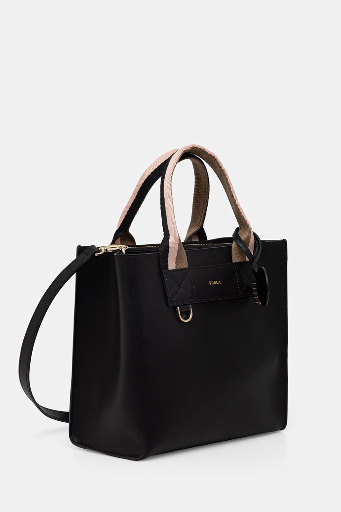 Furla torebka crossbody damska skórzana Divide It S Tote WB02038.BX4467.TON00 czarny SS26