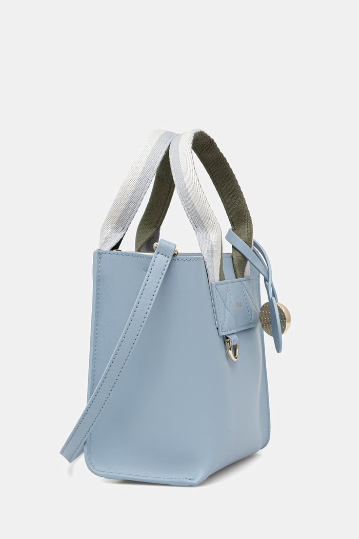 Furla geantă crossbody pentru femei, din piele Divide It Mini Tote WB02068.BX4467.4500S albastru SS26